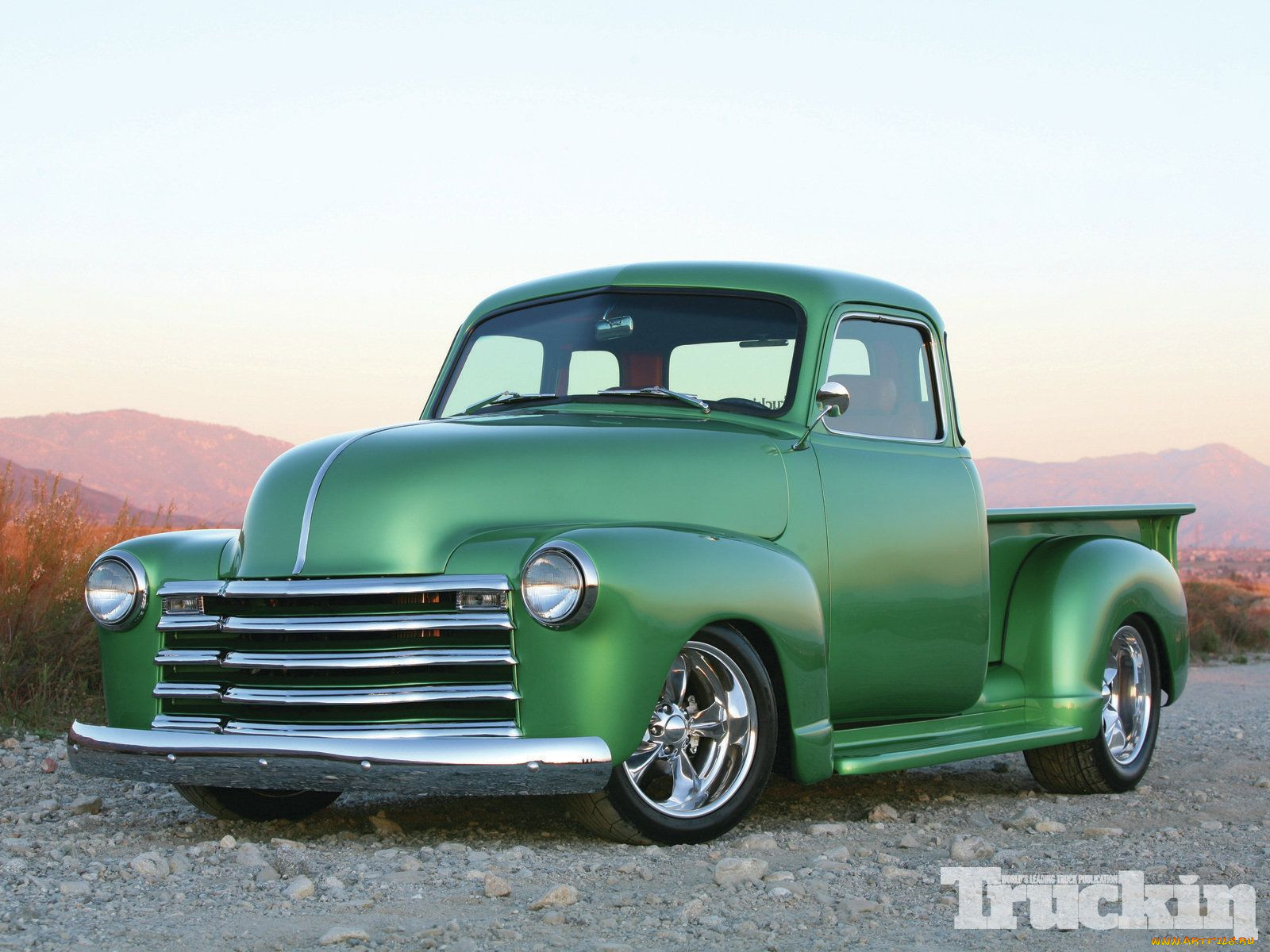 , custom, pick, up, truck